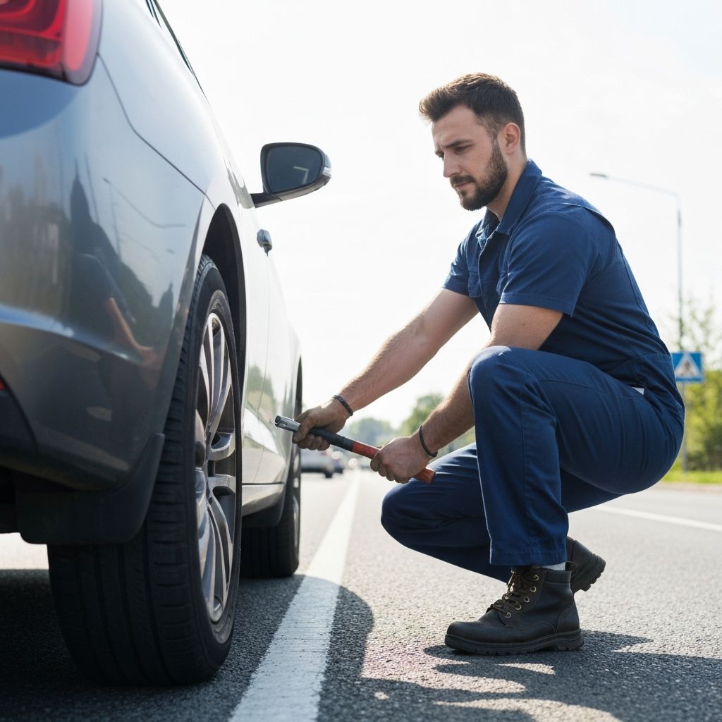타이어 교체 작업